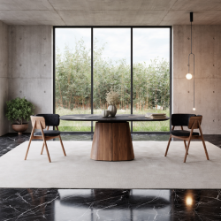 Architectural dining table Tessera A Cer by AL2