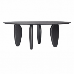 Echo C 001 dining table with sculptural base and natural inspiration