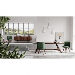 Σύγχρονη τραπεζαρία Kahal C 001 από AL2 σε minimal χώρο